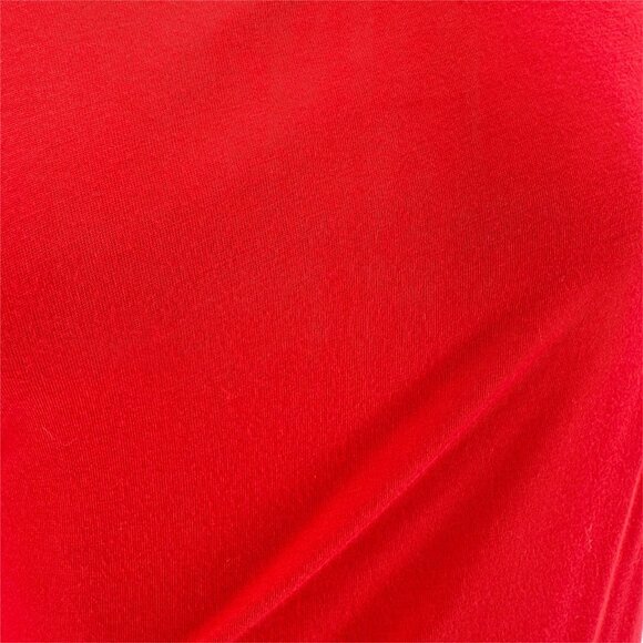 DRIES VAN NOTEN Asymmetric 3/4" sleeve scoop neck in Red Sz S - Picture 3 of 9